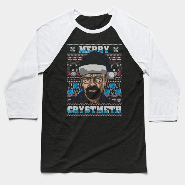 Merry Christmeth Baseball T-Shirt by CoDDesigns